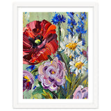 Vibrant Wildflower Meadow Oil Painting thumbnail