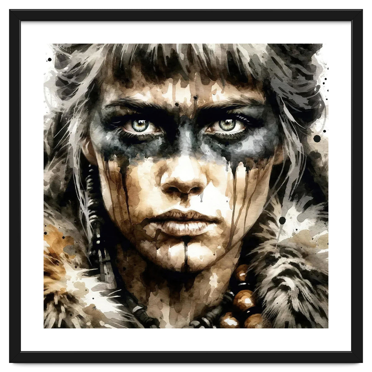 Fur Collar Warrior Portrait