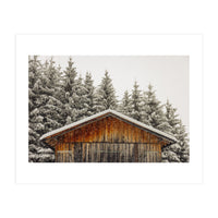 Shed with snow (Print Only)
