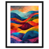 Abstract Rainbow Mountain Landscape thumbnail