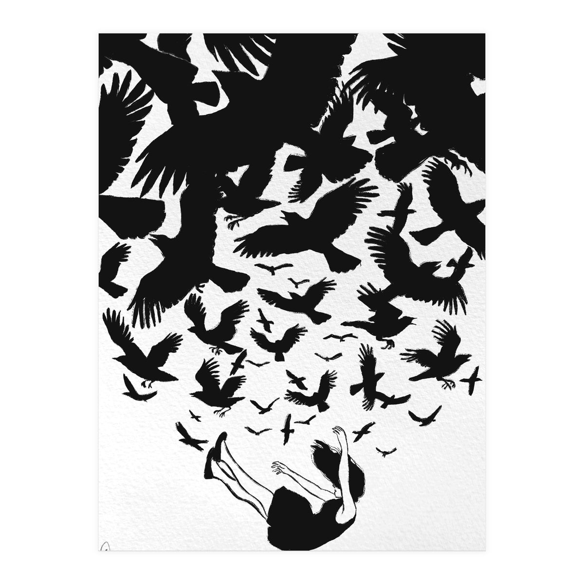 fallen Raven (Print Only)