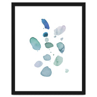 Watercolor Aqua Abstract Spots I