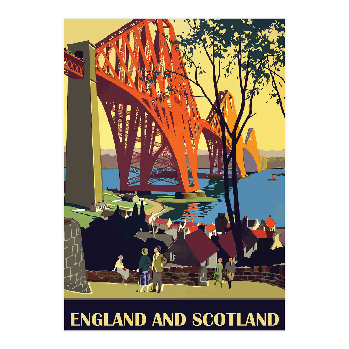 England And Scotland, The Bridge (Print Only)