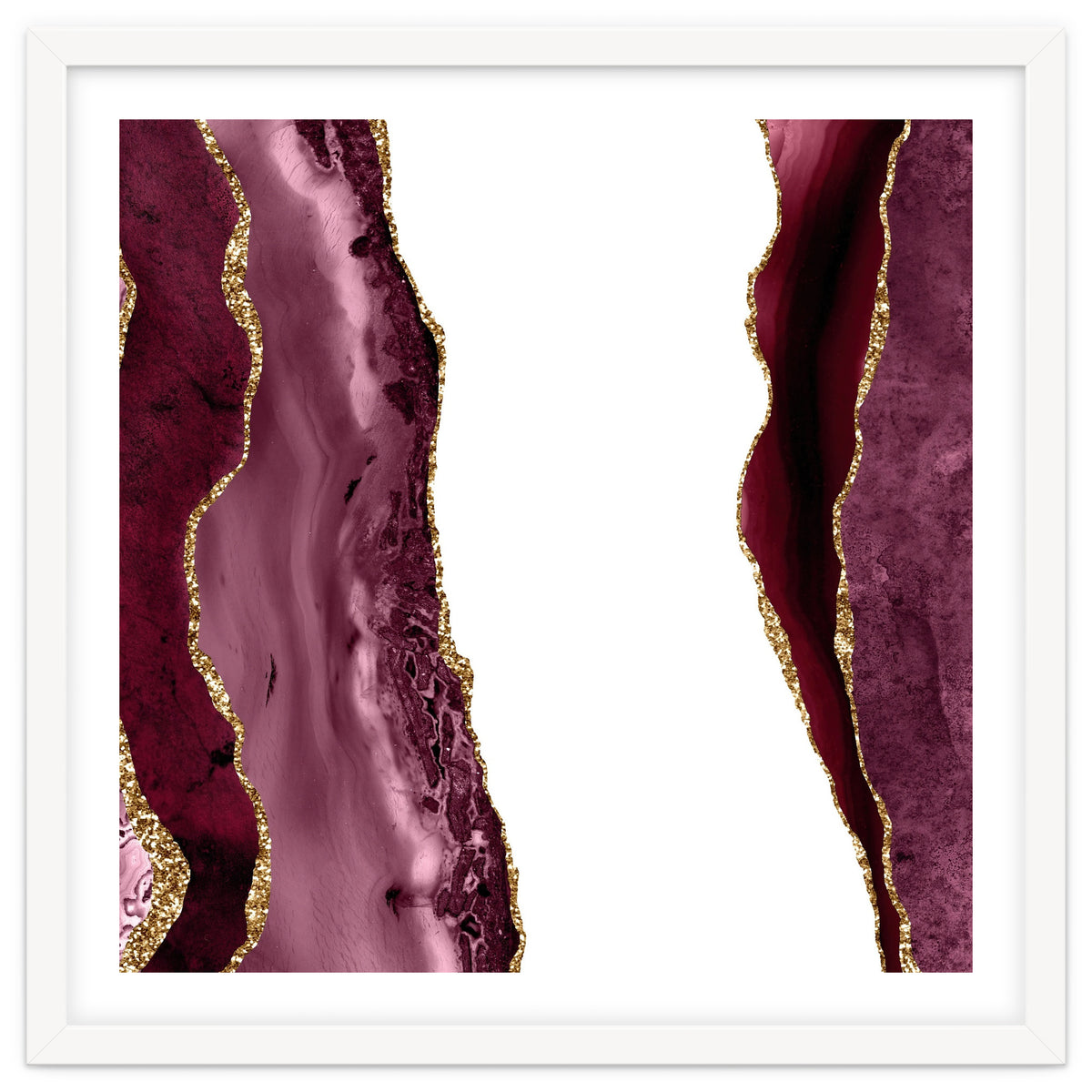 Burgundy & Gold Agate Texture 20