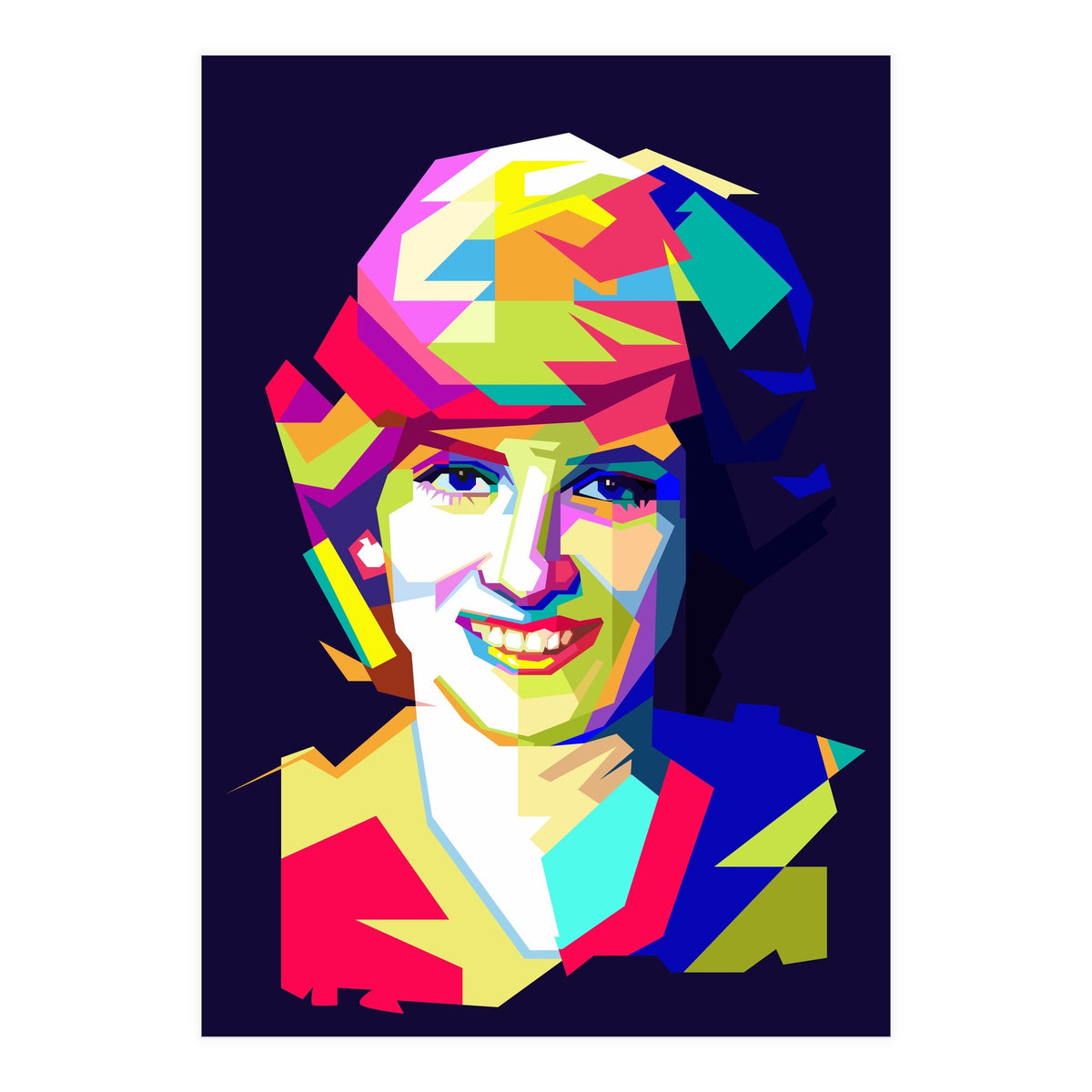 Lady Diana Princes Of Wales Pop Art WPAP (Print Only)