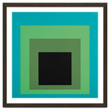 JOSEF ALBERS - HOMAGE TO THE SQUARE GREEN BLACK thumbnail