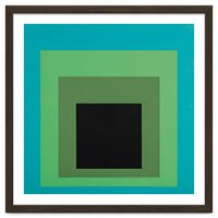 JOSEF ALBERS - HOMAGE TO THE SQUARE GREEN BLACK