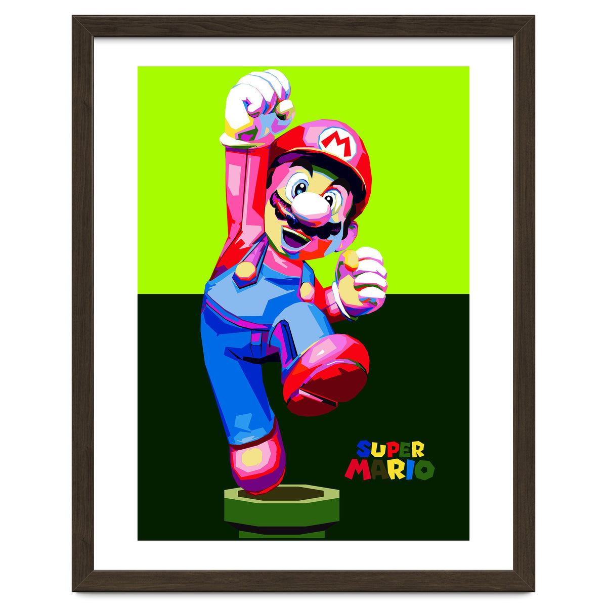 Super Mario Cartoon Character Pop Art