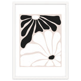 Floral Yin Yang, Scandinavian Nature Flowers Botanical Concept, Plants Blossom Positivity Neutral Minimalism thumbnail