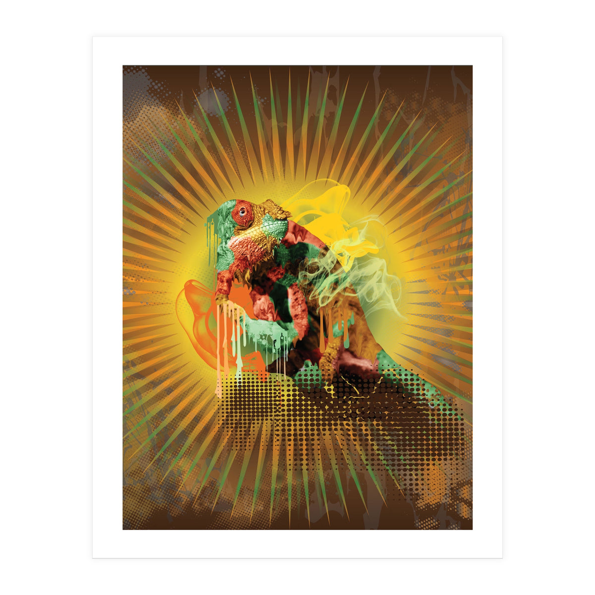 Chameleon Lizard (Print Only)