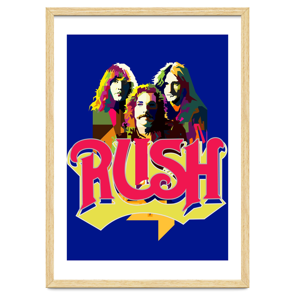 Rush Rock In Rio Pop Art WPAP