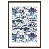 Watercolor Landscape Blue Mountains thumbnail