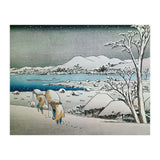 SNOW LANDSCAPE - JAPANESE ENGRAVING - 19TH CENTURY. (Print Only) thumbnail
