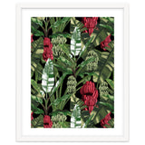 Banano Leaves Dark Jungle Red thumbnail