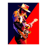Stevie Ray Vaughan Rock Blues Guitarst Pop Art WPAP (Print Only) thumbnail