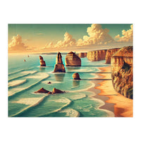 Vintage Australia, Great Ocean Road Poster (Print Only)