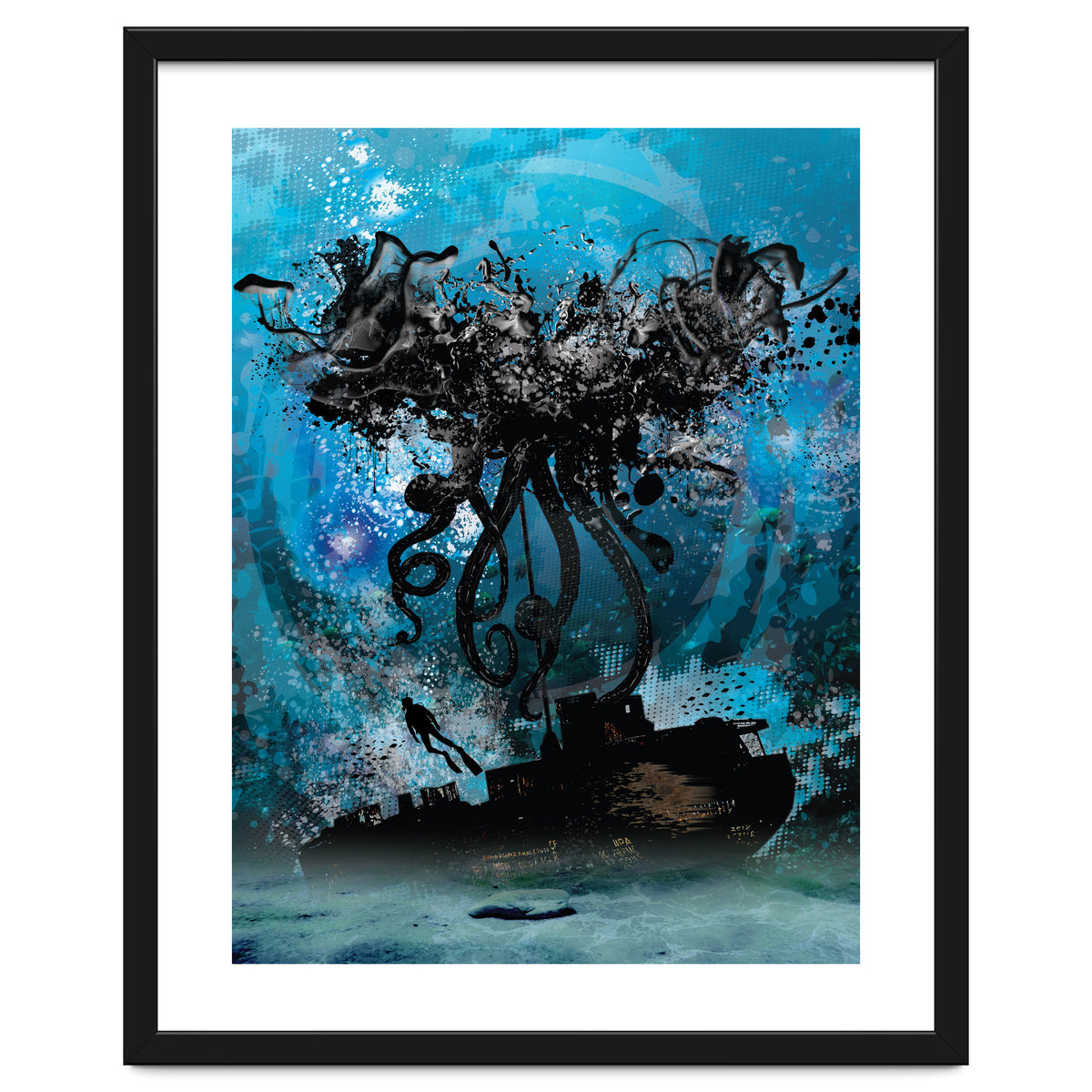 Ink Octopus Shipwreck