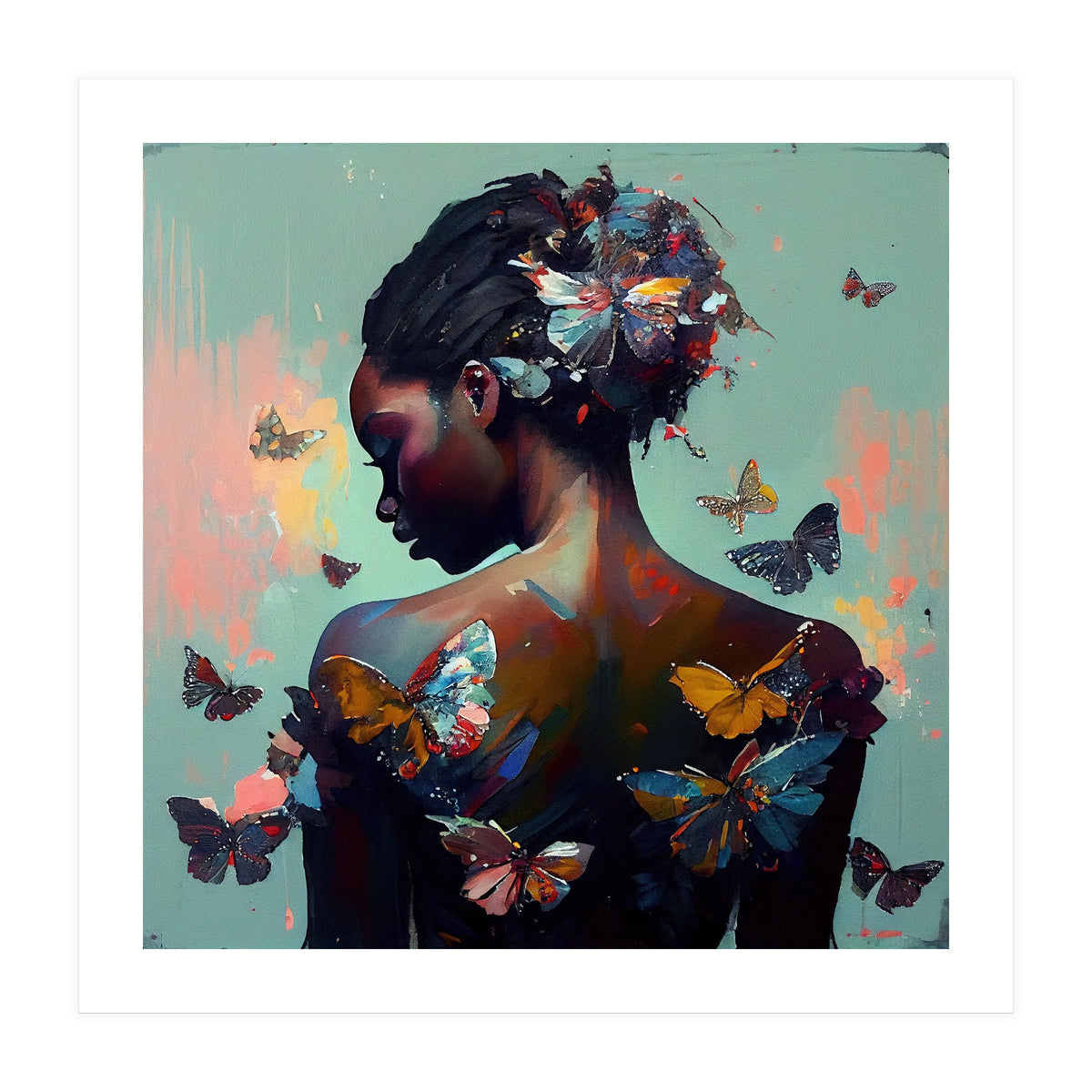 Powerful Butterfly Woman Body #1 (Print Only)