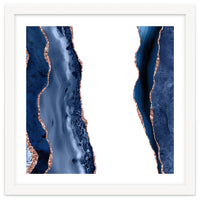 Navy & Rose Gold Agate Texture 28