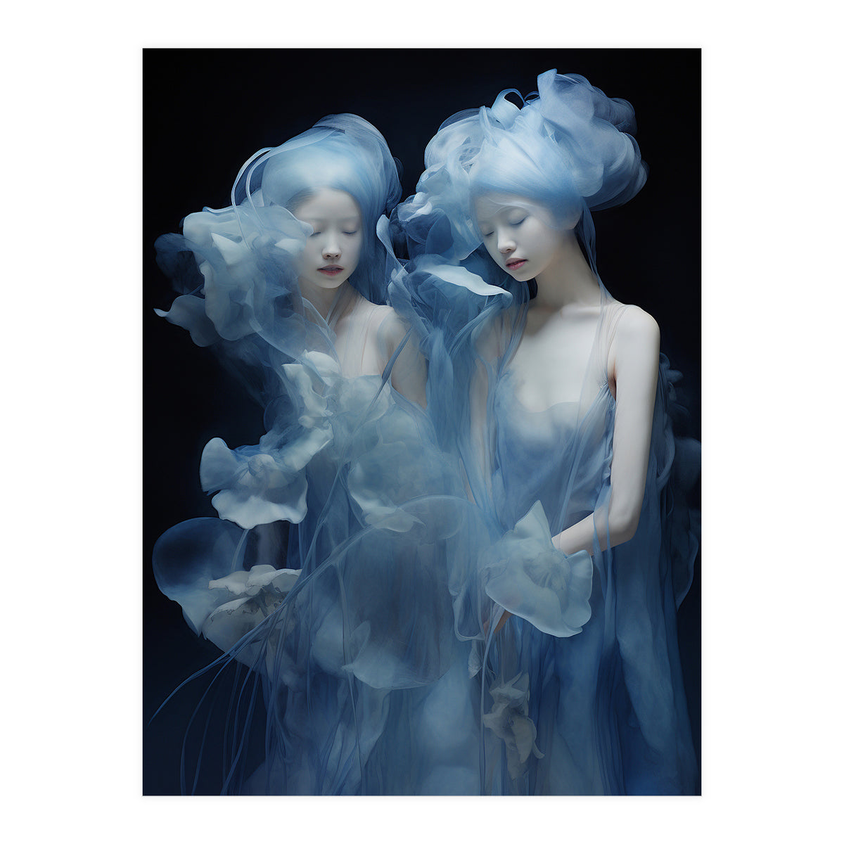 Adam247 Three Woman In Blue Costumes With Flowers In Their Hair Ea62bba6 9bb2 4b2c B3b6 4cd1319f5670 Copy (Print Only)