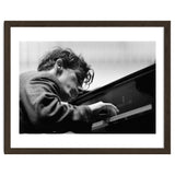 Pianist Glenn Gould with the Berlin  Philharmonic Orchestra under Herbert von Karajan. Berlin,1957. thumbnail