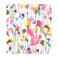 Watercolour Colourful Wild Flowers (Print Only)