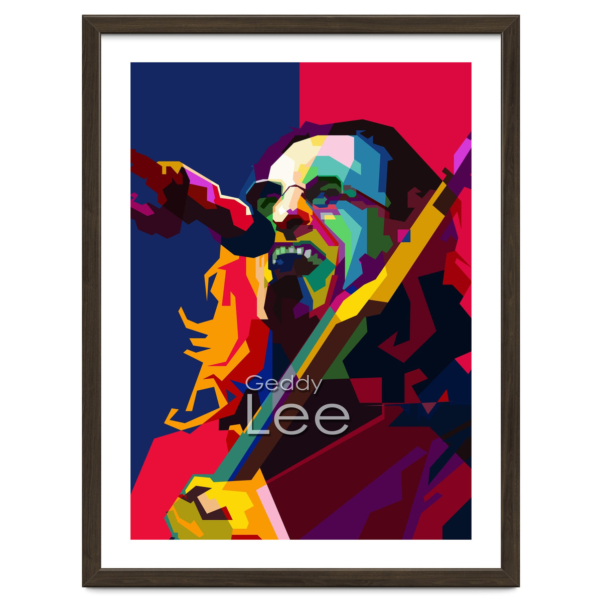 Geddy Lee RUSH Singer Pop Art WPAP