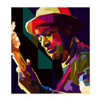 Marcus Miller Bass Jazz Musician Pop Art WPAP (Print Only)