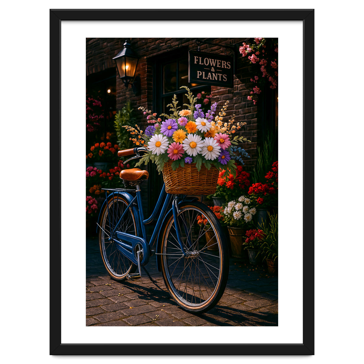 The Aesthetic of a Bicycle at a Flower Shop