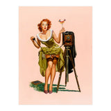 Sexy Pinup Woman On Photo Session (Print Only) thumbnail