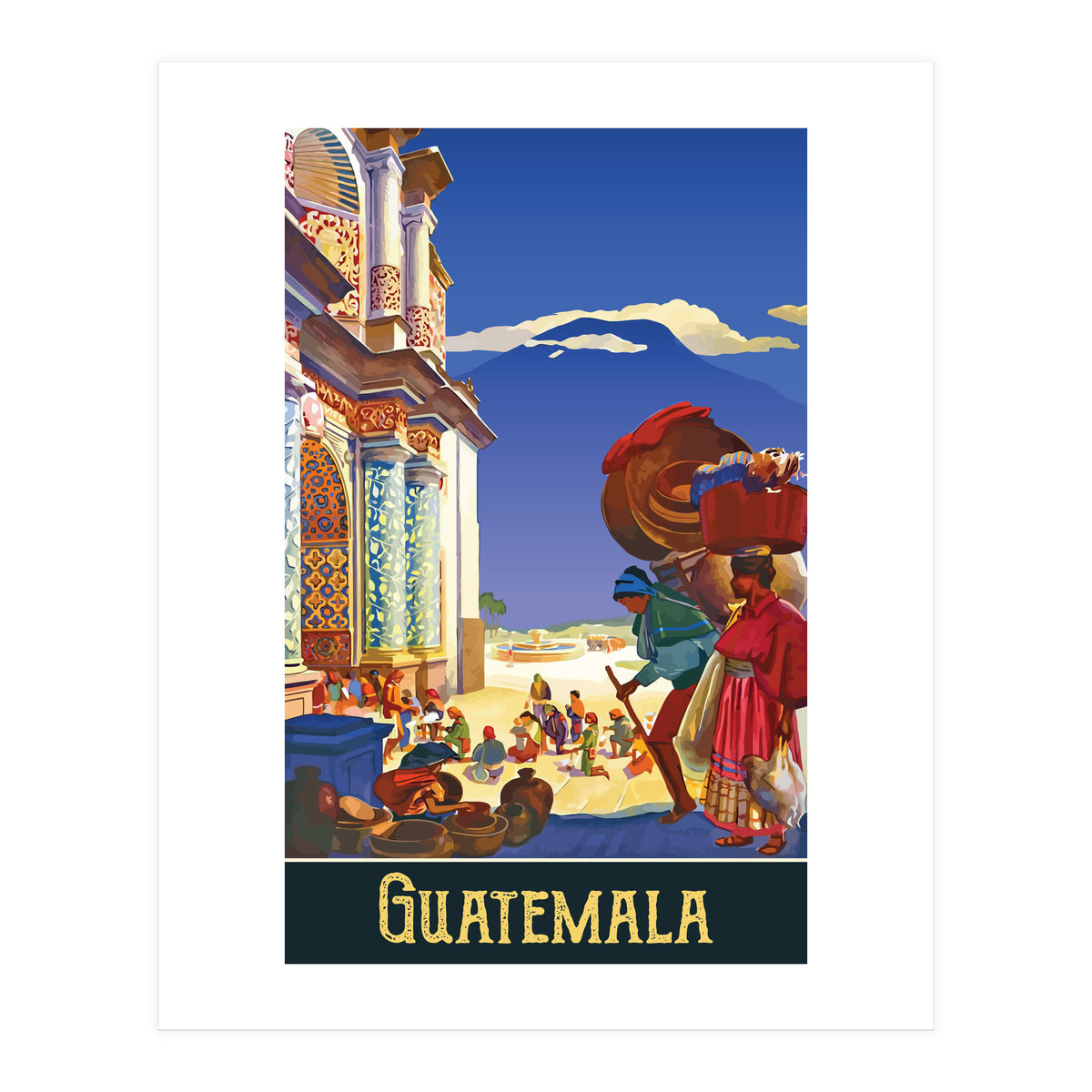 Guatemala, Market Place (Print Only)