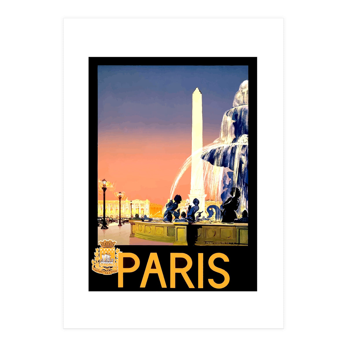 Fountains in Paris (Print Only)