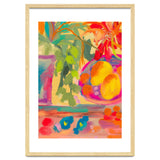 Colorful abstract summer lemons floral still life thumbnail