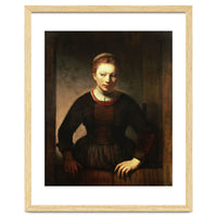 Rembrandt Harmenszoon van Rijn / 'Young Girl at an Open Half-Door', 1645.