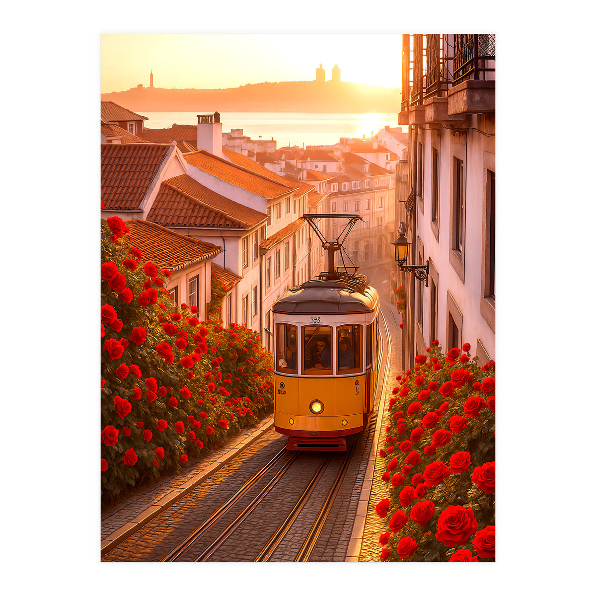 The Charm of a Classic City Tram (Print Only)