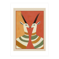 Two Gazelles In Stillness (Print Only)