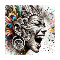 Carnival Scream Portrait (Print Only)