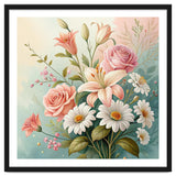 Elegant Pastel Floral Bouquet Illustration thumbnail