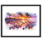 Flamingo Sunset On The Coast thumbnail