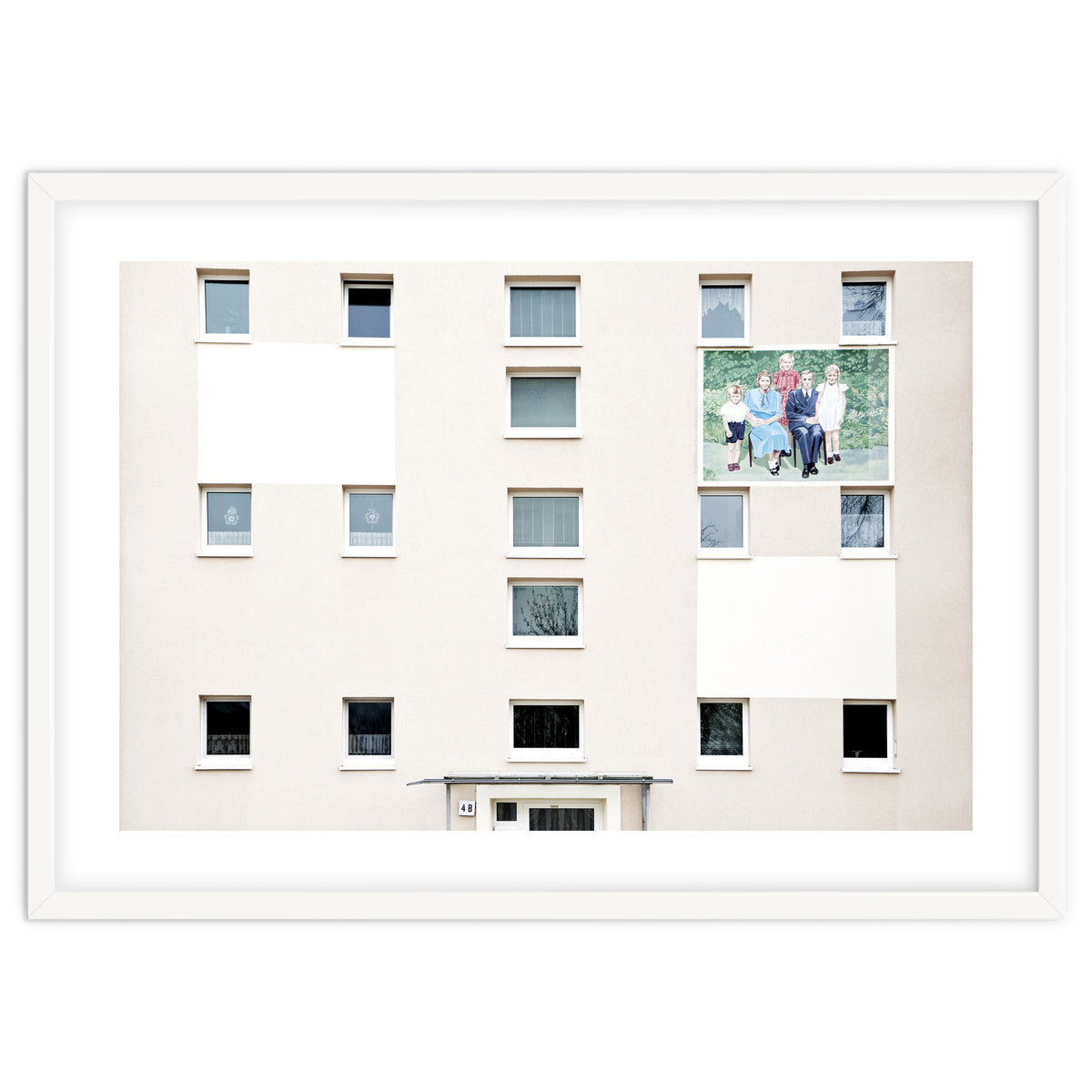 Family Painting on the wall of the residential