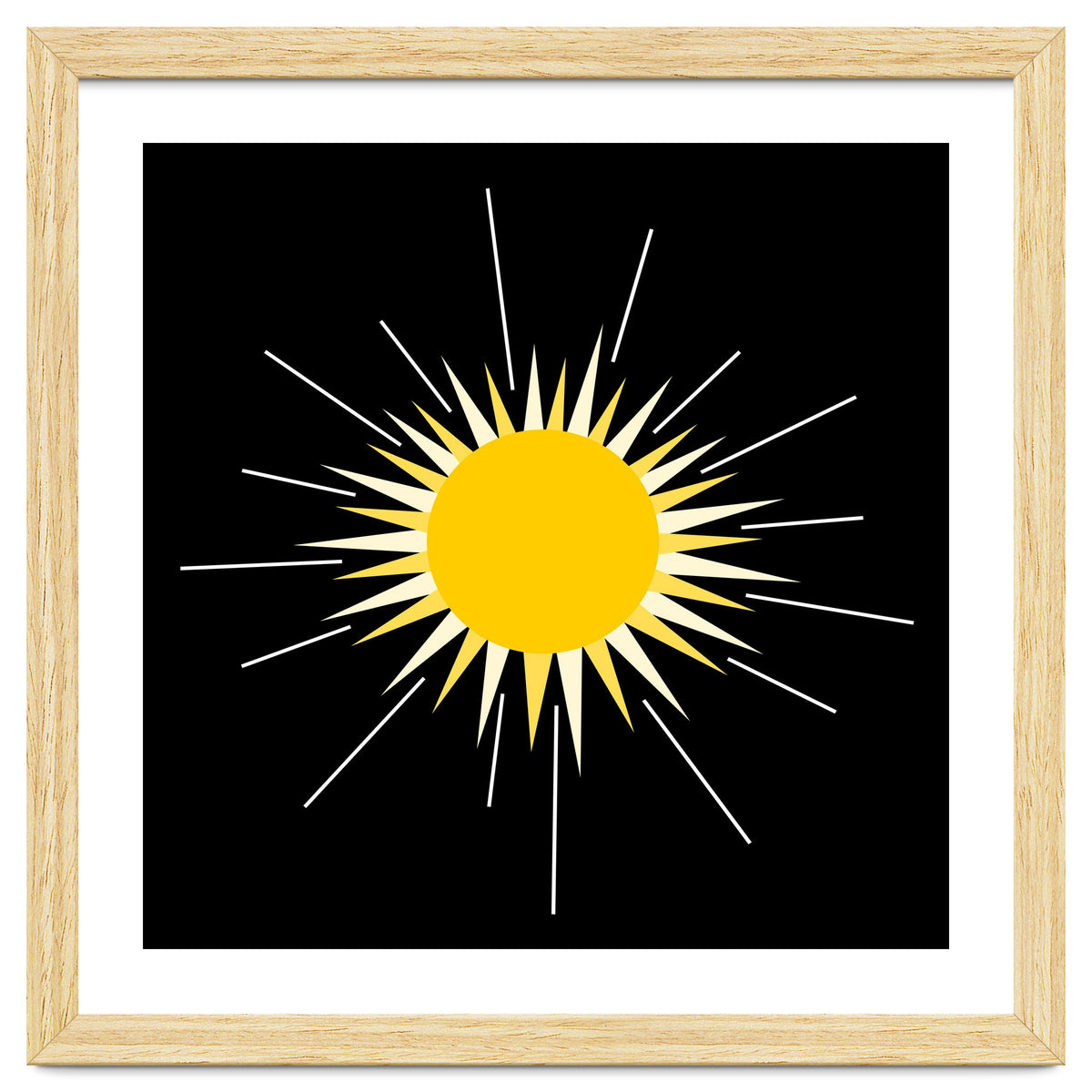 Yellow Bright Radiant Shinning Sun