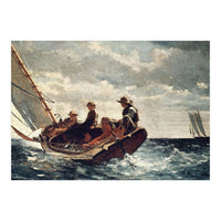 Winslow Homer: Breezing Up (A Fair Wind). Date/Period: 1873 - 1876. Painting. (Print Only)