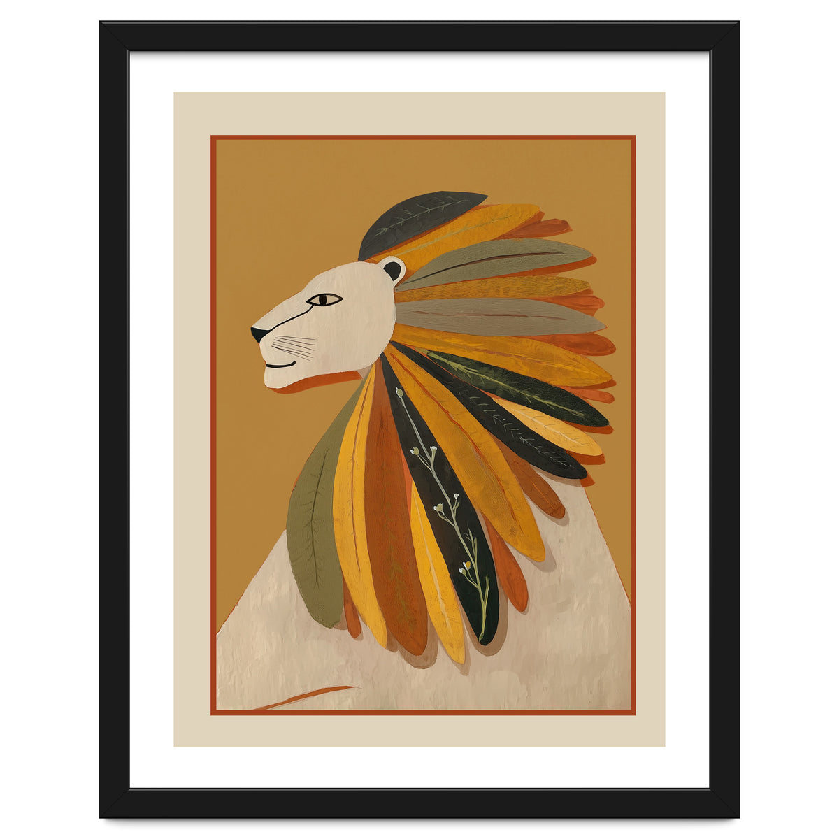 Leaf Mane Lion I