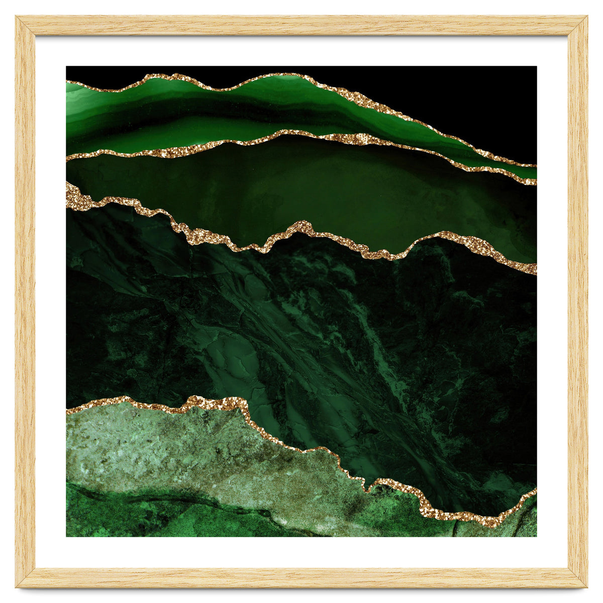 Green & Gold Agate Texture 02