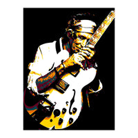 Keith Richards American Rock Guitarist in Pop Art (Print Only)