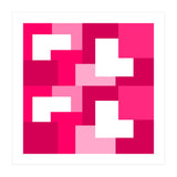 Pink Abstract Square Tiles (Print Only) thumbnail