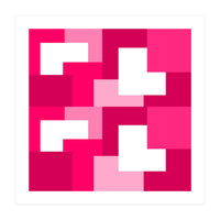 Pink Abstract Square Tiles (Print Only)