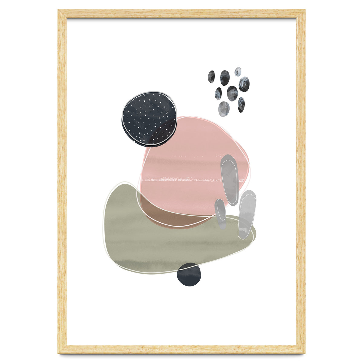 Bold Organic Shapes Pink