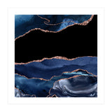 Navy & Rose Gold Agate Texture 16 (Print Only) thumbnail