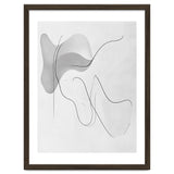 Abstract Black And White Flowing Lines And Shapes thumbnail